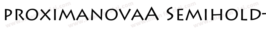proximanovaA Semihold字体转换